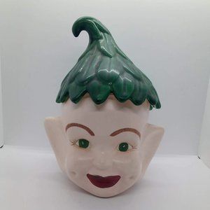 Vintage PIXIE Elf  Cookie Jar, Rare Vintage Cookie Jar 1960s, Collectors Cookie